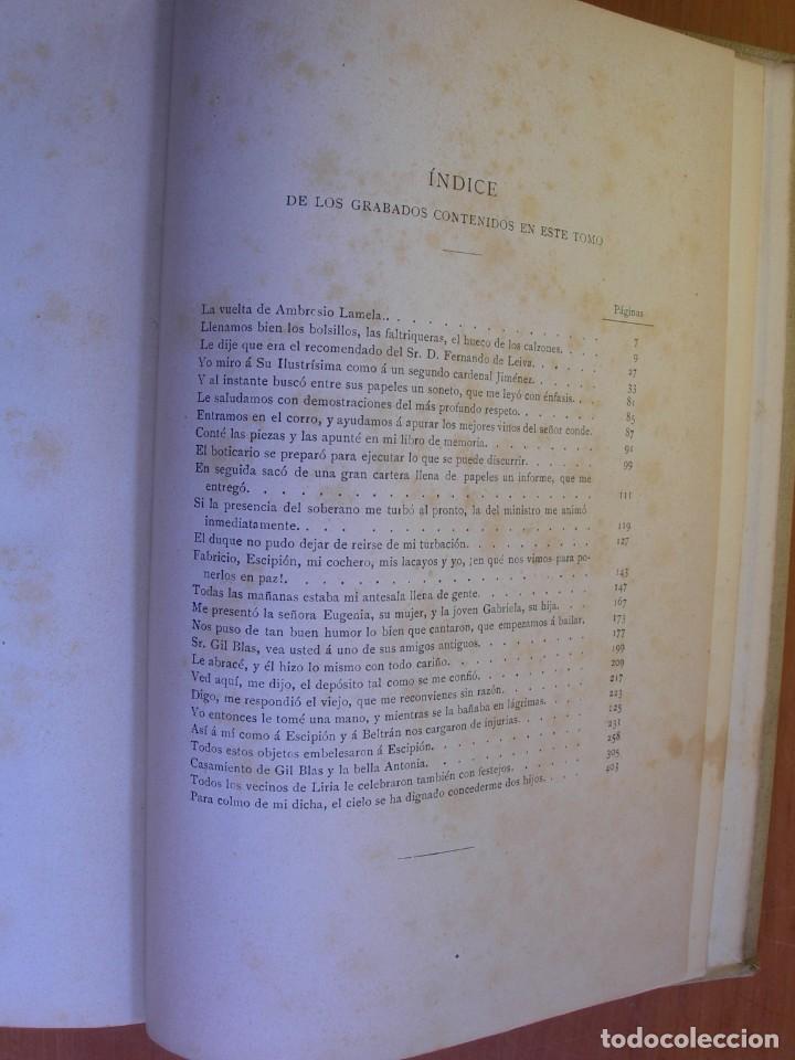 Libros antiguos: GIL BLAS DE SANTILLANA / LESAGE / 2 TOMOS - Foto 12