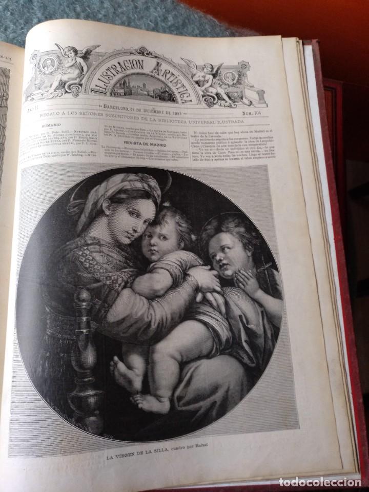 Libros antiguos: Ilustraci&oacute;n Art&iacute;stica 1.882 - 1.887 - Foto 17