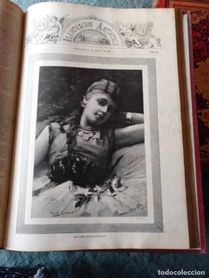 Libros antiguos: Ilustraci&oacute;n Art&iacute;stica 1.882 - 1.887 - Foto 18