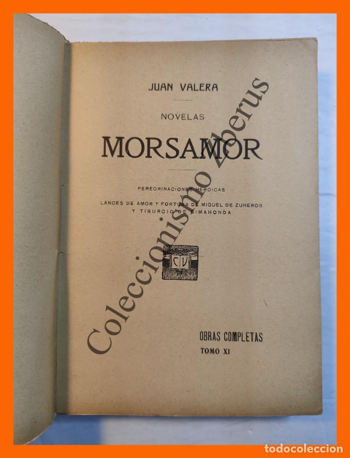 Libros antiguos: Morsamor - Juan Valera - Foto 2
