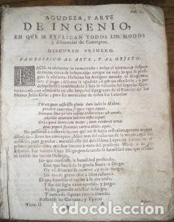 Libros antiguos: LORENZO GRACIAN (Baltasar): AGUDEZA Y ARTE DE INGENIO, EL DISCRETO, EL POLITICO... (1720)