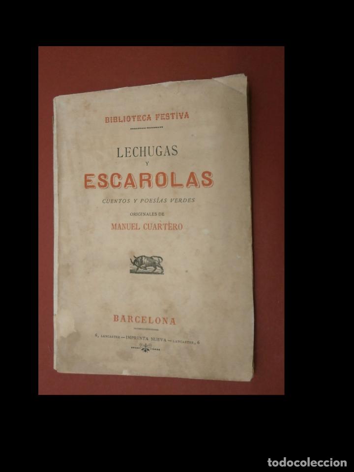 Antiquarische B&uuml;cher: Lechugas y Escarolas. cuentos y poes&iacute;as Verdes. Manuel Cuartero