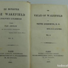 Livres anciens: THE VICAR OF WAKEFIELD BY OLIVER GOLDSMITH AÑO 1863. Lote 300243733
