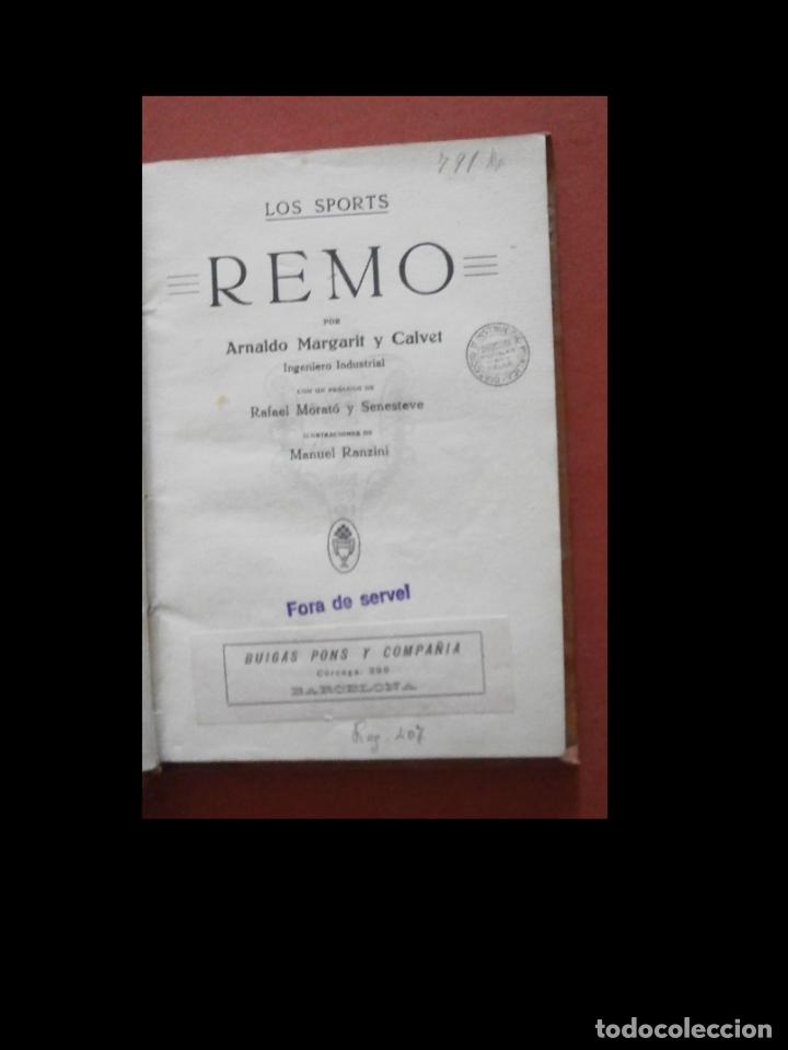 Libros antiguos: Remo. Arnaldo Margarit y Clavet - Foto 4