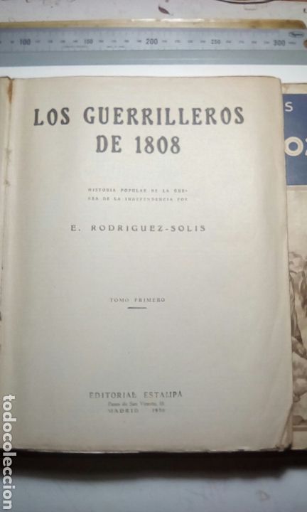 Libros antiguos: Los guerrilleros de 1808. E.Rodriguez - Solis. 2 tomos. Madrid 1930 - Foto 6