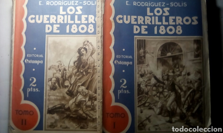 Libros antiguos: Los guerrilleros de 1808. E.Rodriguez - Solis. 2 tomos. Madrid 1930 - Foto 1