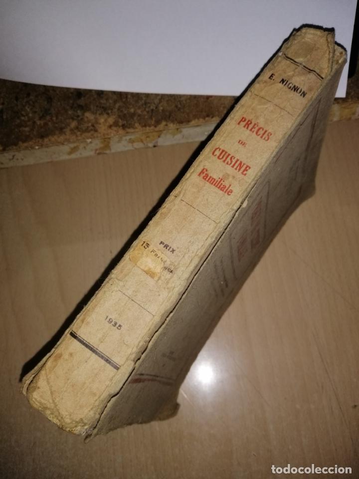 Libros antiguos: Pr&eacute;cis de cuisine familiale, E. Nignon, 1.935 - Foto 2