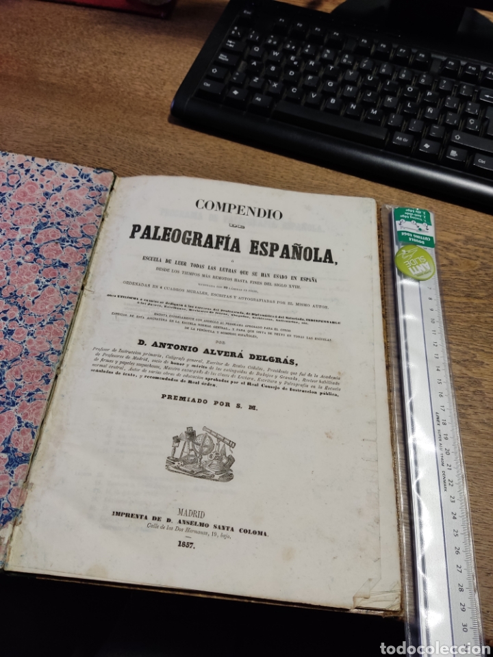 Libros antiguos: Compendio de paleografia espa&ntilde;ola 1857 - Foto 1
