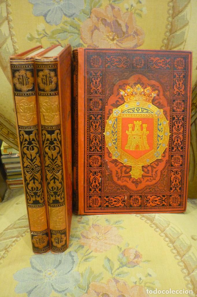 Libros antiguos: ESPA&Ntilde;A, SUS MONUMENTOS Y ARTES-SU NATURALEZA E HISTORIA: CASTILLA LA NUEVA, DE QUADRADO. 3 TOMOS.