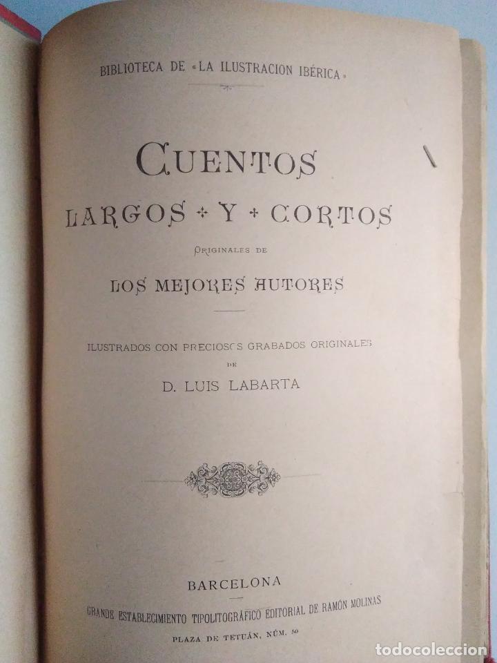 Libros antiguos: CUENTOS CORTOS Y LARGOS - Foto 2