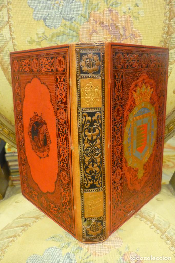 Old books: ESPA&Ntilde;A, SUS MONUMENTOS Y ARTES-SU NATURALEZA E HISTORIA: VALLADOLID, PALENCIA Y ZAMORA, DE QUADRADO