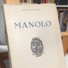 Libros antiguos: MANOLO. FRANCISCO DE COSSIO. Lote 302195443
