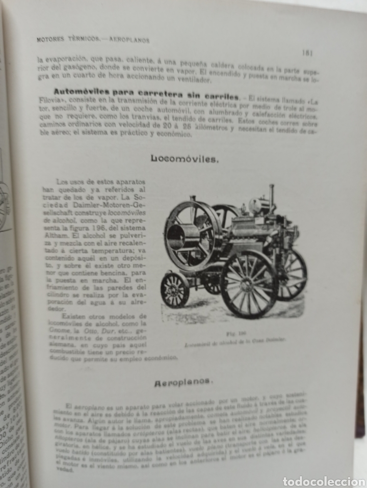 Libros antiguos: CASTEDO: TECNOLOGIA INDUSTRIAL. Motores, Metales, Electrotecnia. Textil. Artes graficas... Año 1911 - Foto 7 - 302524223