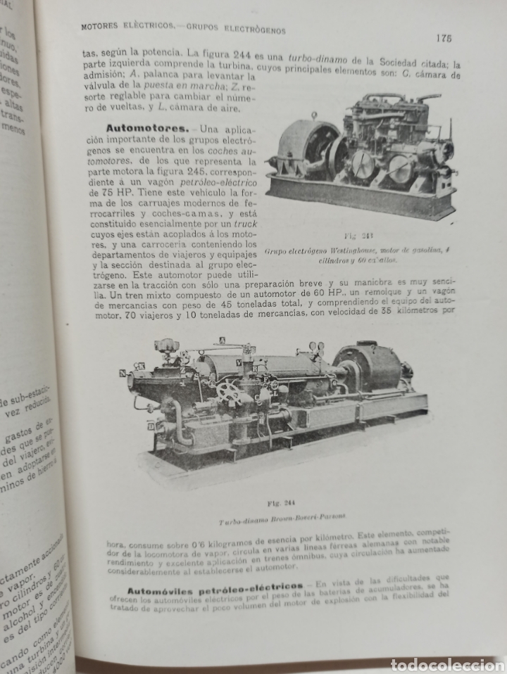 Libros antiguos: CASTEDO: TECNOLOGIA INDUSTRIAL. Motores, Metales, Electrotecnia. Textil. Artes graficas... Año 1911 - Foto 8 - 302524223