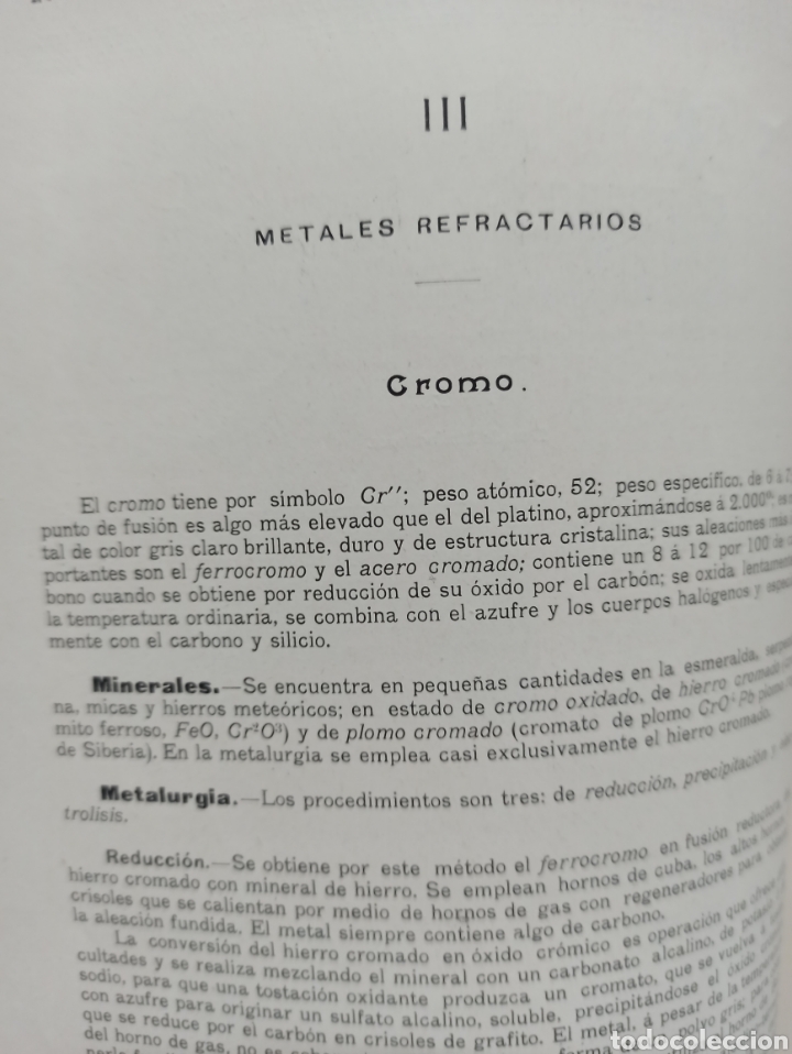 Libros antiguos: CASTEDO: TECNOLOGIA INDUSTRIAL. Motores, Metales, Electrotecnia. Textil. Artes graficas... Año 1911 - Foto 9 - 302524223