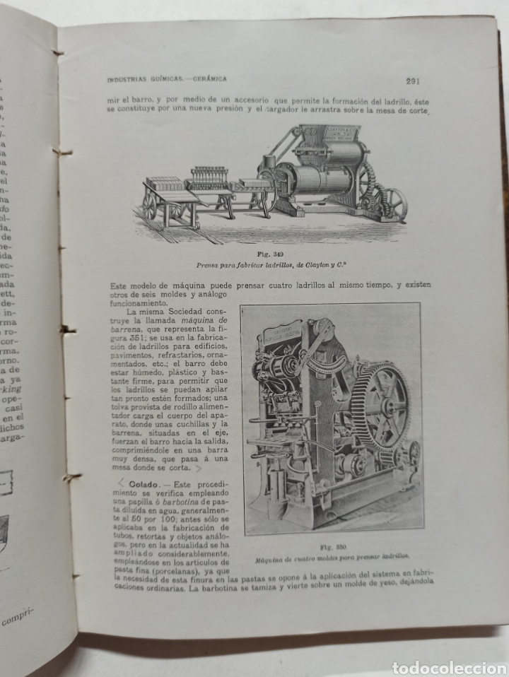 Libros antiguos: CASTEDO: TECNOLOGIA INDUSTRIAL. Motores, Metales, Electrotecnia. Textil. Artes graficas... Año 1911 - Foto 12 - 302524223