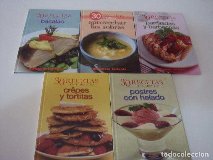 Libros antiguos: 5 LIBROS DE COCINA CON 30 RECETAS - Foto 1
