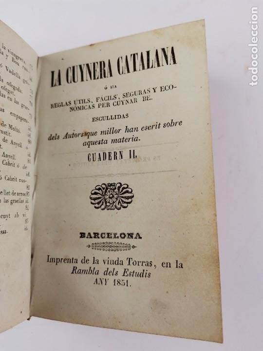 Libros antiguos: L-5463. LA CUYNERA CATALANA, Y TRACTAT DE REBOSTERIA. 1851-55. - Foto 8 - 302979508