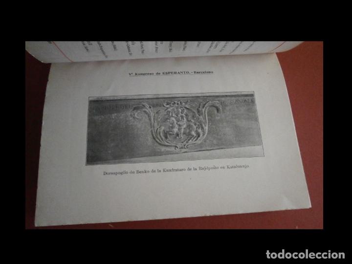 Libros antiguos: Libro de la V&ordf; Kongreso de Esperanto. Barcelono 1909 - Foto 2