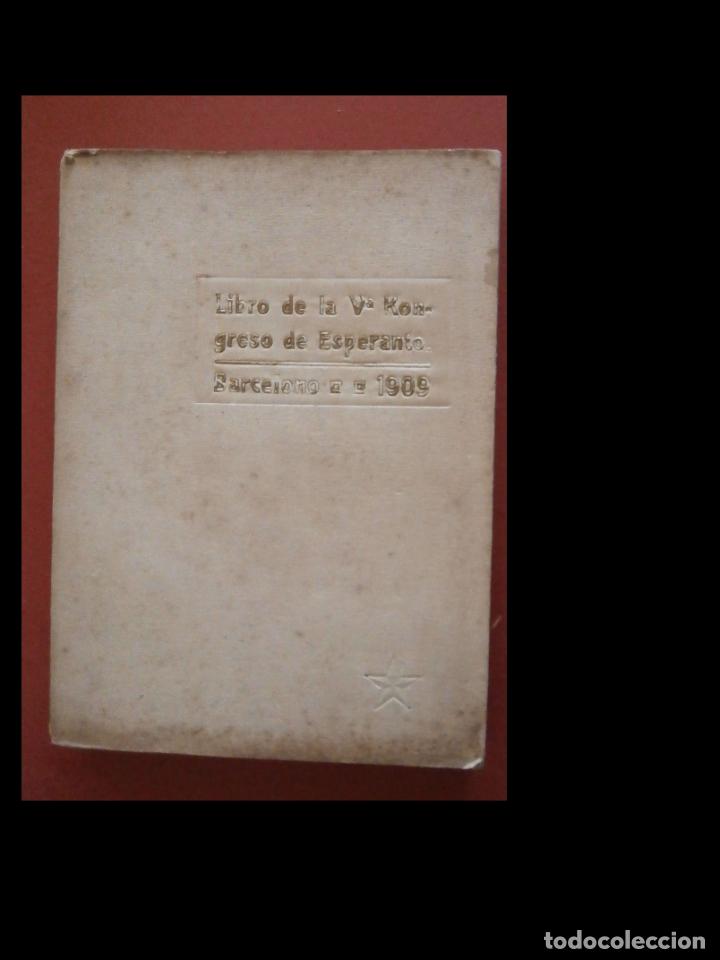 Libros antiguos: Libro de la V&ordf; Kongreso de Esperanto. Barcelono 1909 - Foto 7
