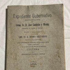 Libros antiguos: SUCESOS DE CULLERA ,PRISIONES DE VALENCIA Y SUECA . ANTONIO PEREZ CRESPO . 1911 . JOSE CANALEJAS .. Lote 303310453