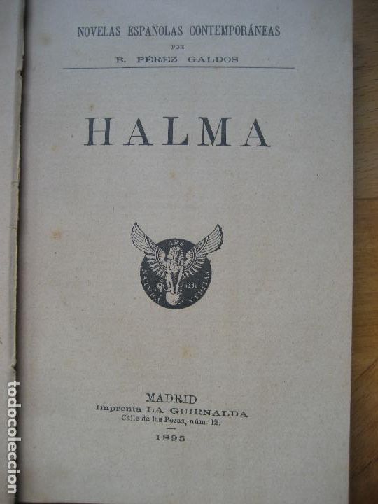 Libros antiguos: Benito Perez Galdos / Halma. A&ntilde;o 1895 - Foto 1