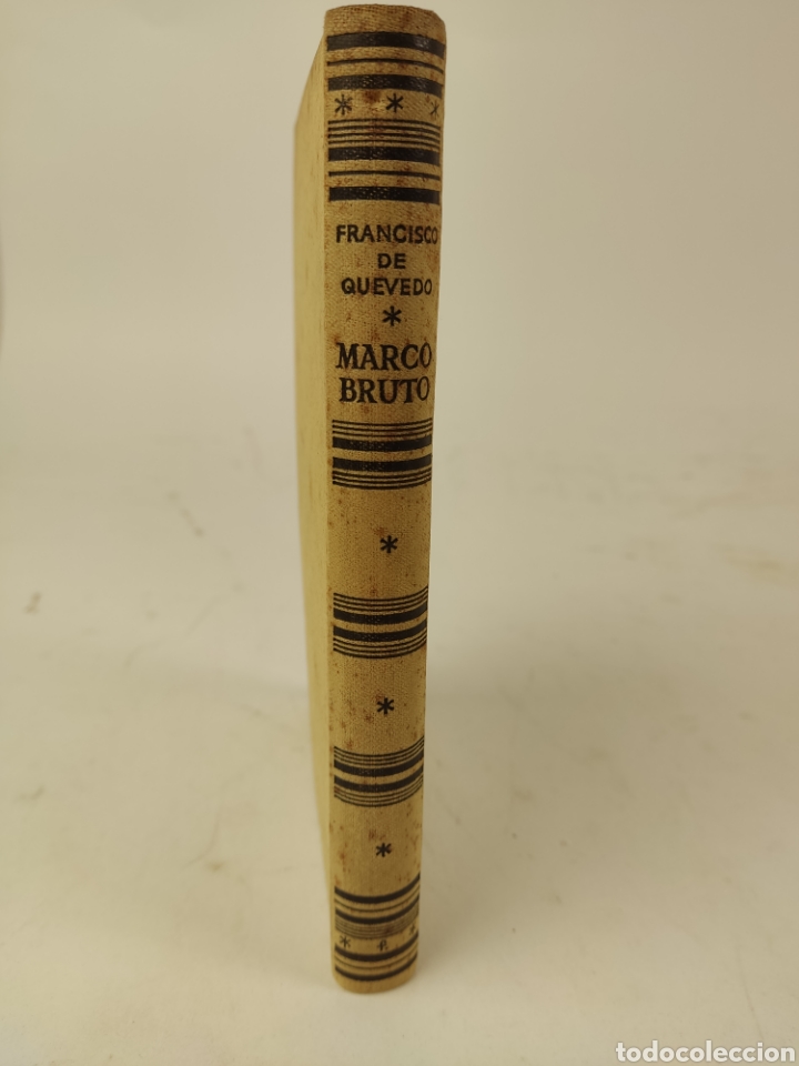 Libros antiguos: L-811 MARCO BRUTO, FRANCISCO DE QUEVEDO. 1940 - Foto 2