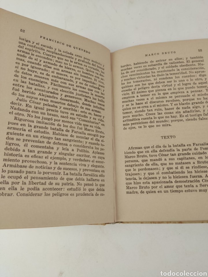 Libros antiguos: L-811 MARCO BRUTO, FRANCISCO DE QUEVEDO. 1940 - Foto 5