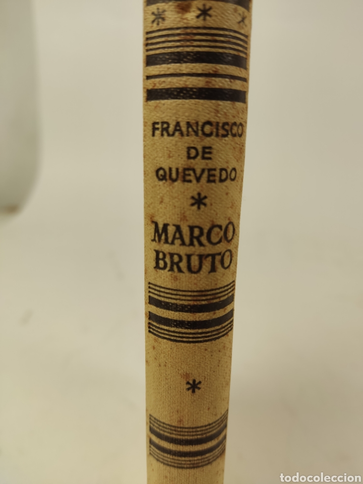 Libros antiguos: L-811 MARCO BRUTO, FRANCISCO DE QUEVEDO. 1940 - Foto 1
