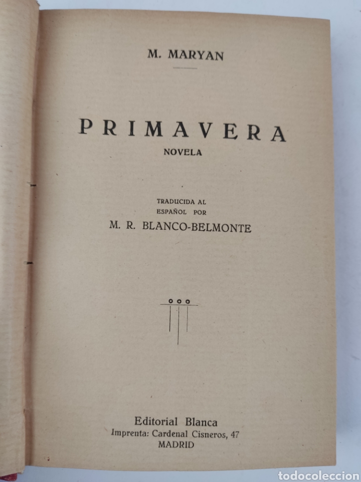 Libros antiguos: L-2616 PRIMAVERA , M. MARYAN - Foto 3