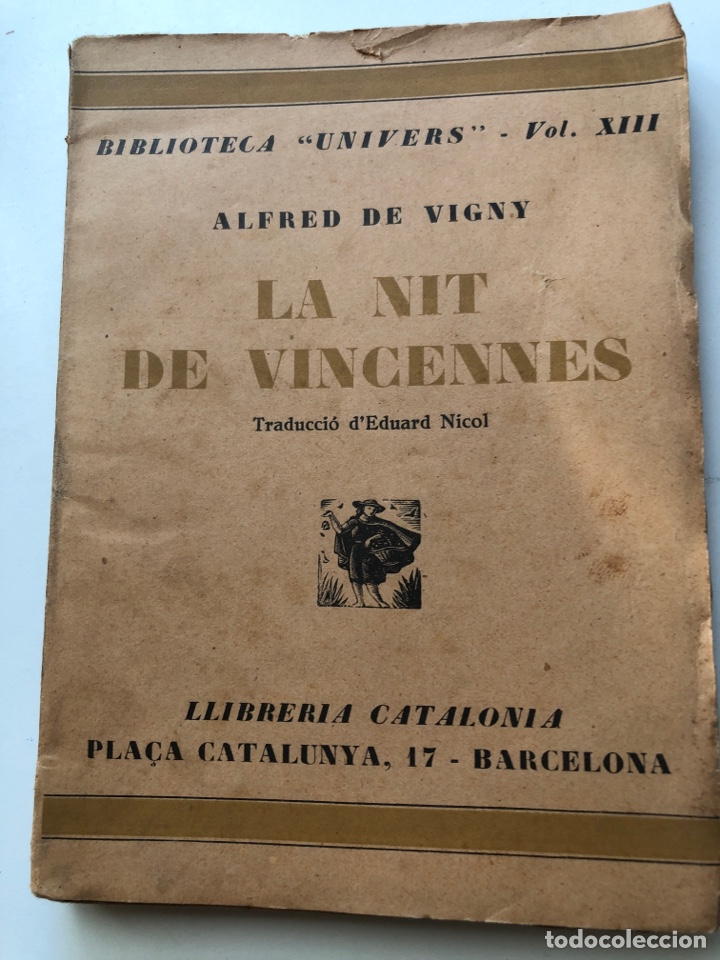 Libros antiguos: La nit de vincennes - Foto 1