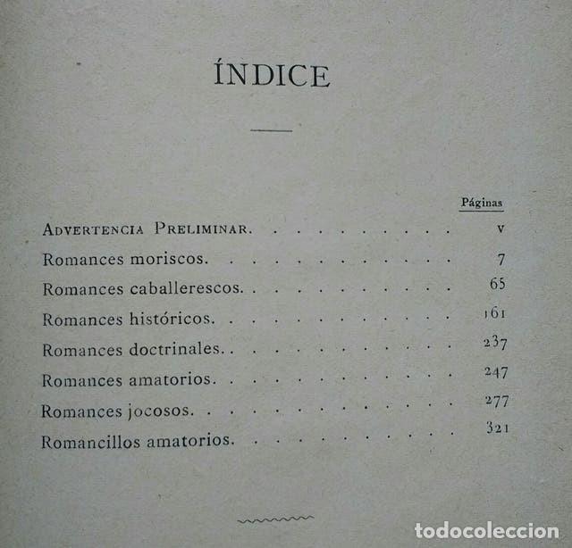 Libros antiguos: ROMANCERO GENERAL - 1885 - Foto 3