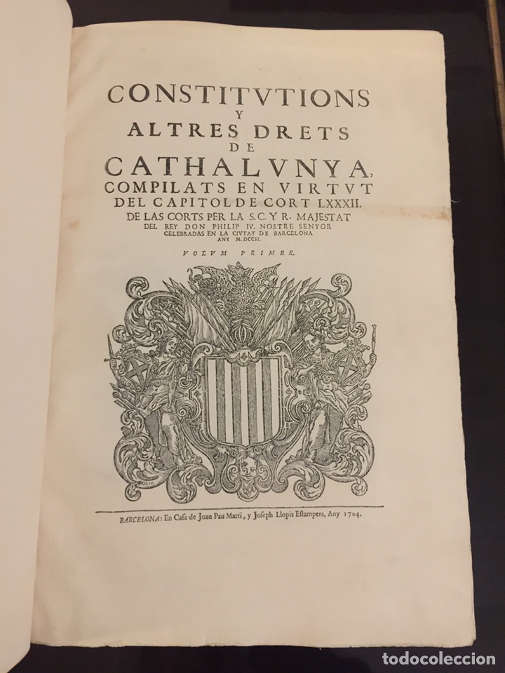 Libros antiguos: Constitutiones de Catalunya - Foto 5