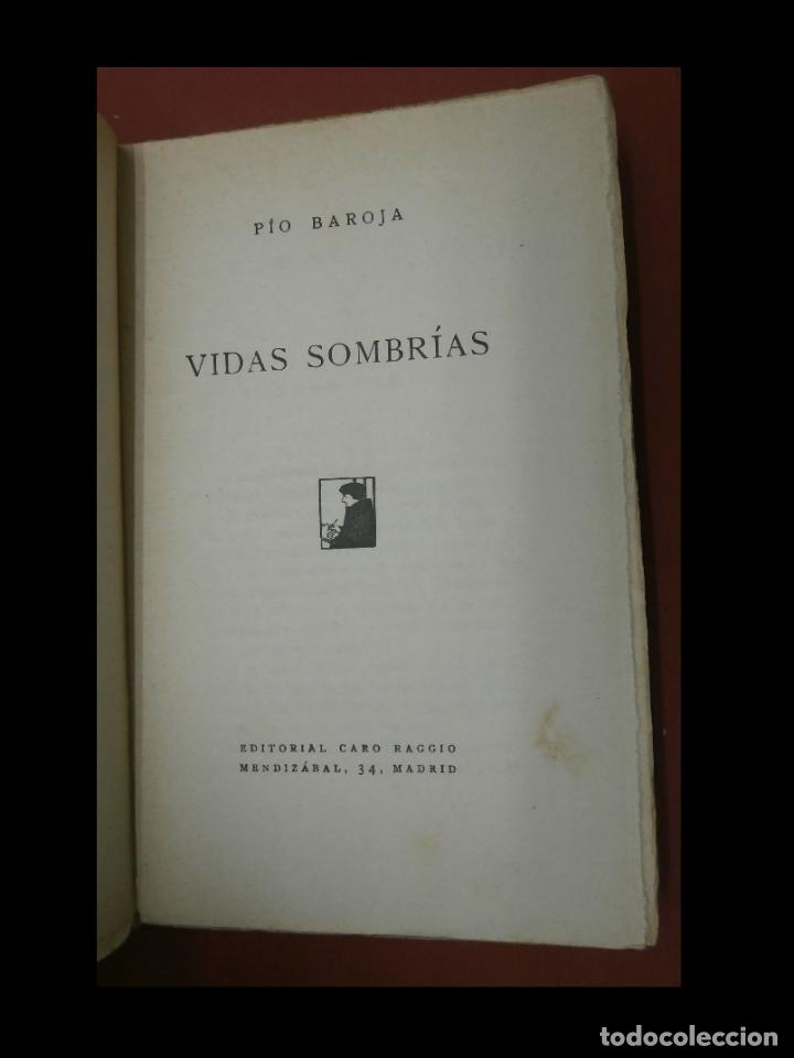 Libros antiguos: Vidas sombrias. Pio Baroja - Foto 4