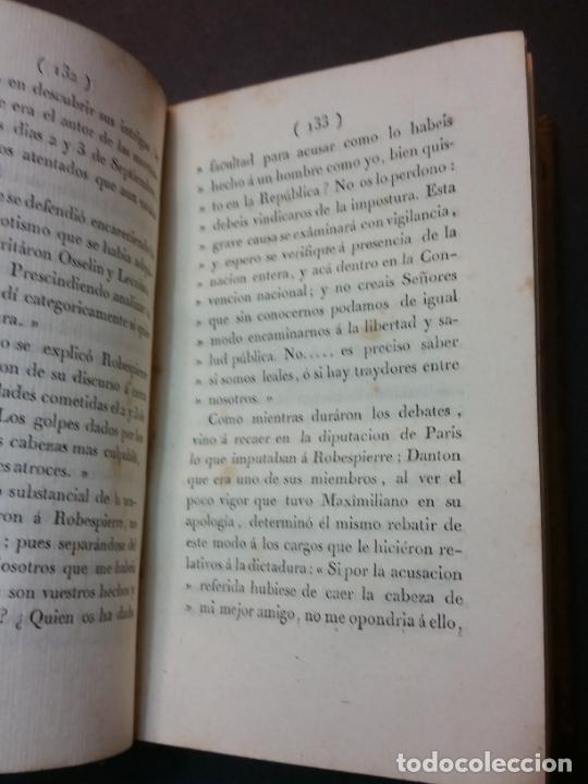 Libros antiguos: 1802 - Sucesos memorables de Maximiliano Robespierre - Foto 7