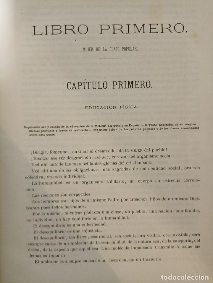 Libros antiguos: La educaci&oacute;n de la mujer Tomos 2 y 3. - Foto 3