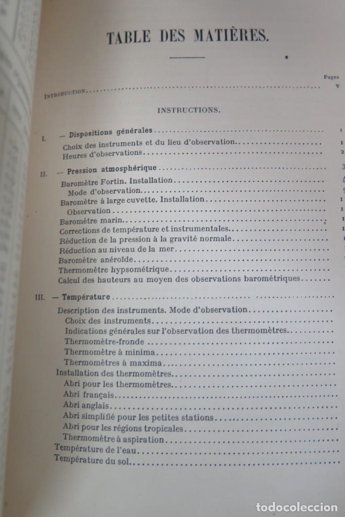 Libros antiguos: 1911.- Instructions m&eacute;t&eacute;orologiques. ANGOT - Foto 4