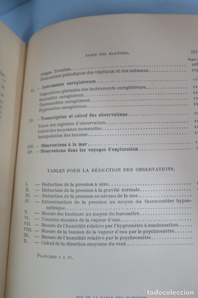 Libros antiguos: 1911.- Instructions m&eacute;t&eacute;orologiques. ANGOT - Foto 6