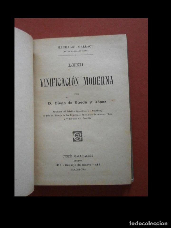 Libros antiguos: Vinificaci&oacute;n moderna. Diego de Rueda - Foto 5