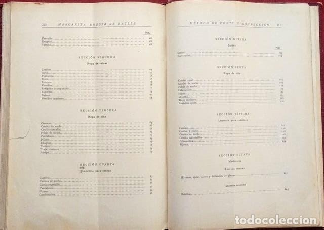 Libros antiguos: METODO DE CORTE Y CONFECCION BROSSA - 1928 - Foto 4