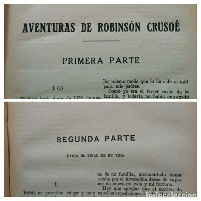 Libros antiguos: ROBINSON CRUSOE - DANIEL DE FOE - 1933. - Foto 3