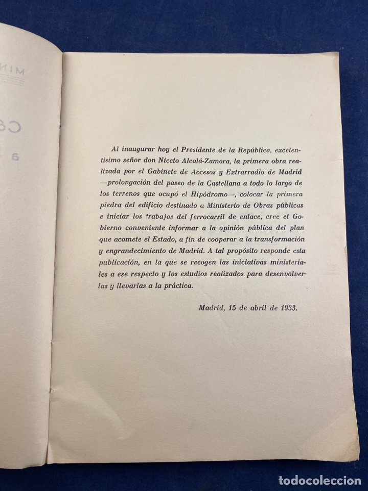 Libros antiguos: Como cooperar&aacute; el estado a la transformaci&oacute;n y engrandecimiento de Madrid - Foto 3