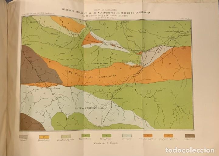 Libros antiguos: Datos para la Geolog&iacute;a de la Provincia de Santander - Foto 3