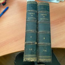 Libros antiguos: VIZCONDE DE BRAGELONA. LOS 3 MOSQUETEROS (ALEJANDRO DUMAS 1858) COMPLETA EN 2 TOMOS (LB53)