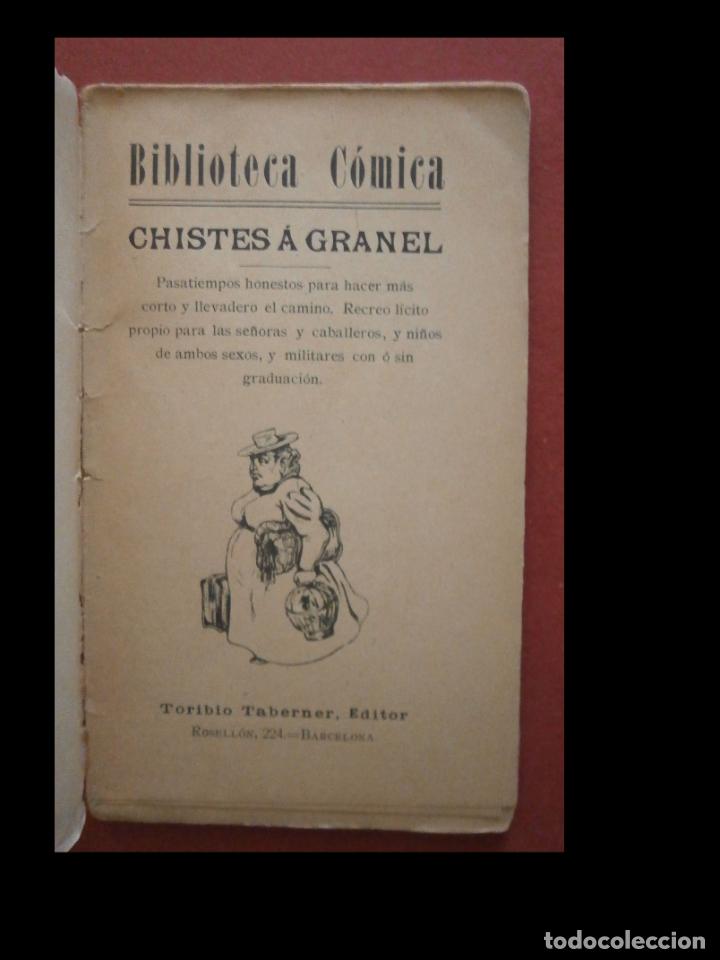 Libros antiguos: Chistes a granel. Biblioteca C&oacute;mica - Foto 3
