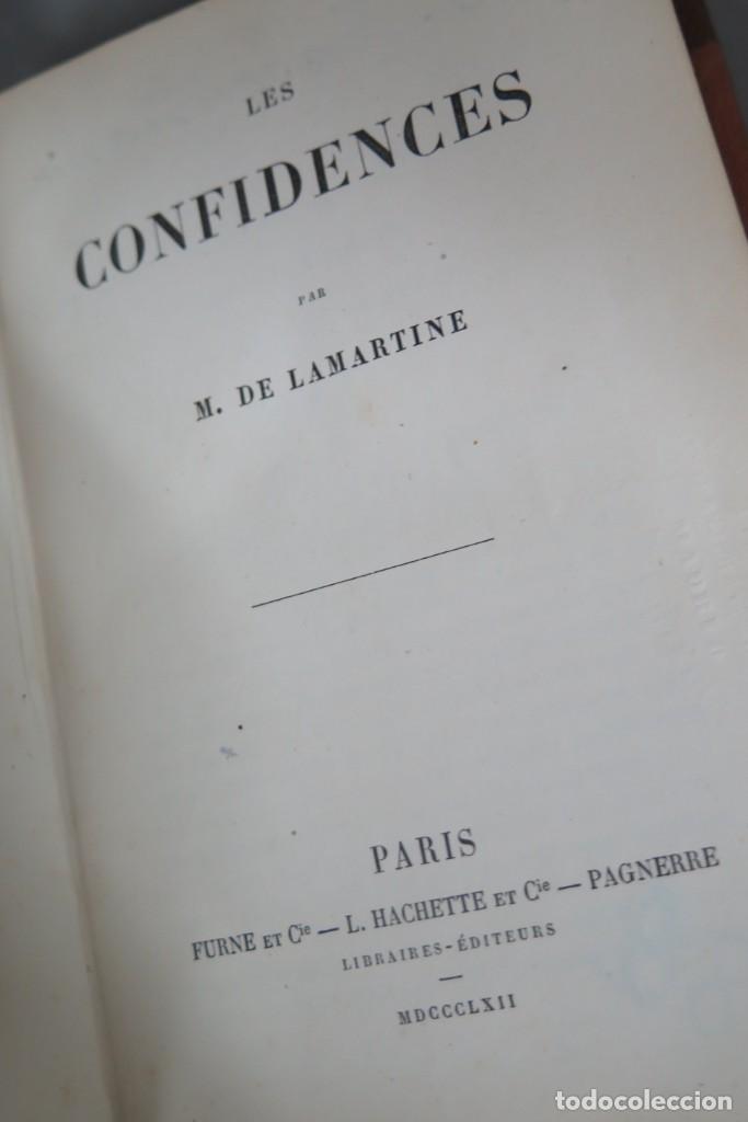 Libros antiguos: 1862.- CONFIDENCES. LAMARTINE - Foto 2