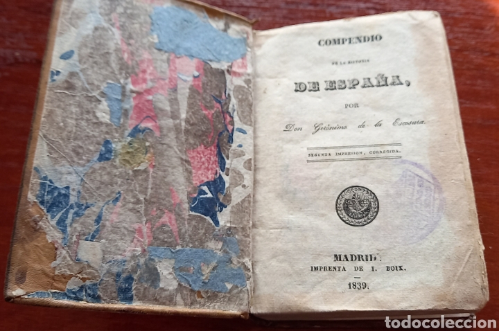Libros antiguos: Compendio de la historia de Espa&ntilde;a 1839 - Foto 2