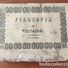 Libros antiguos: RARO LIBRO FILOSOFÍA DE VOLTAIRE 1841 IMPRESO EN SANTANDER.. Lote 310648433