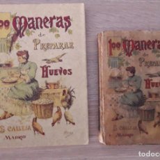 Livres anciens: 100 MANERAS DE PREPARAR HUEVOS ORIGINAL, REGALO FACSÍMIL.. Lote 310678618