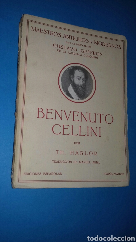 Libros antiguos: TH. HARLOR: BENVENUTO CELLINI. EDICIONES ESPA&Ntilde;OLAS, 1926. ILUSTRADO. - Foto 1